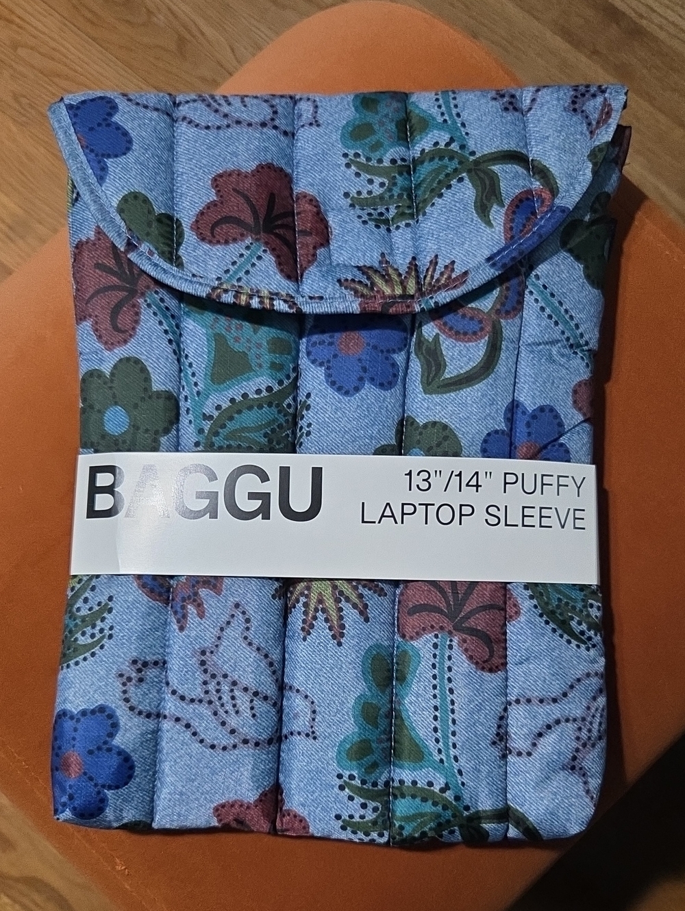 BAGGU Puffy Laptop Sleeve - Digital Denim Birds 13"/14"